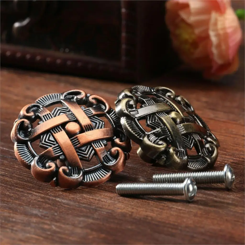 Furniture Hardware Jig - bowarepro Hollow Retro Zinc Alloy Kitchen