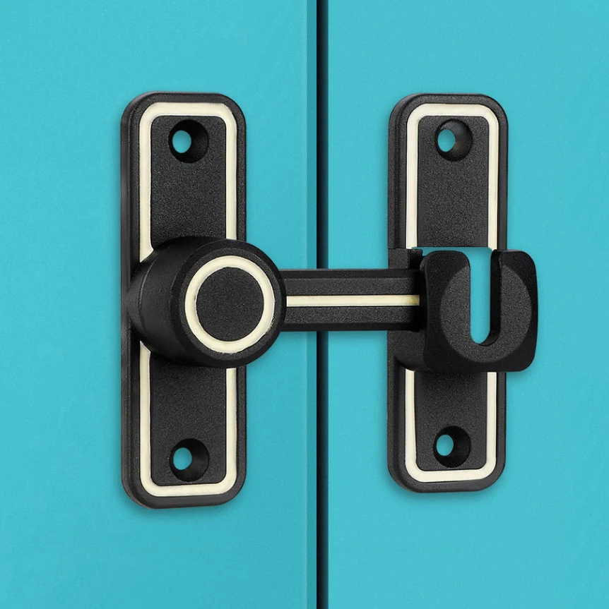 Black Luminous Barn Door Latch - Furniture Hardware Fitting recension och pris